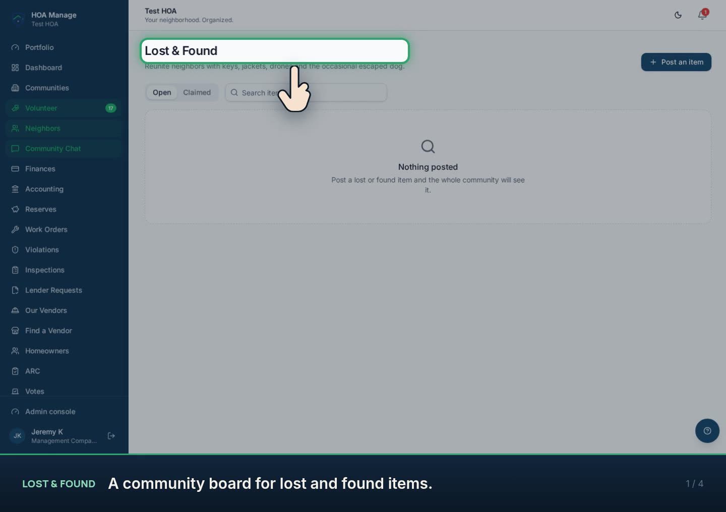 Lost & found walkthrough preview