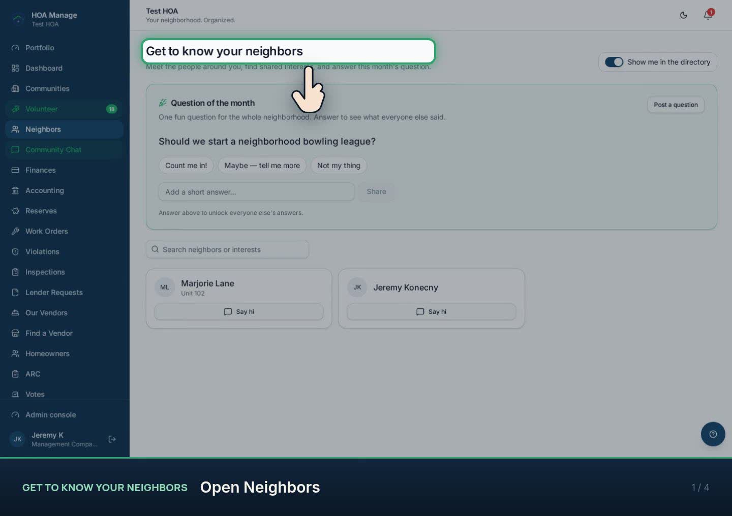 Get to know your neighbors walkthrough preview